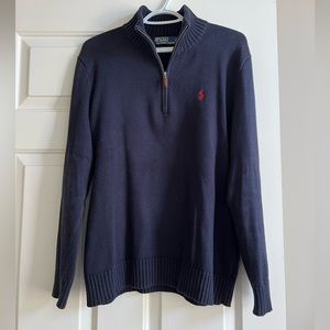 Polo by Ralph Lauren Navy 3/4 Zip Up / Size Small
